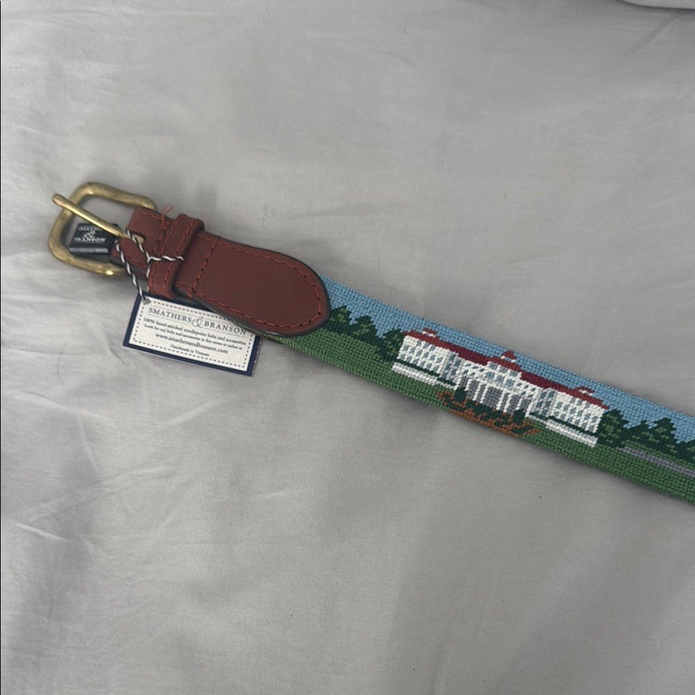 Pinehurst Smathers & Branson Needlepoint Belt (sz 36)